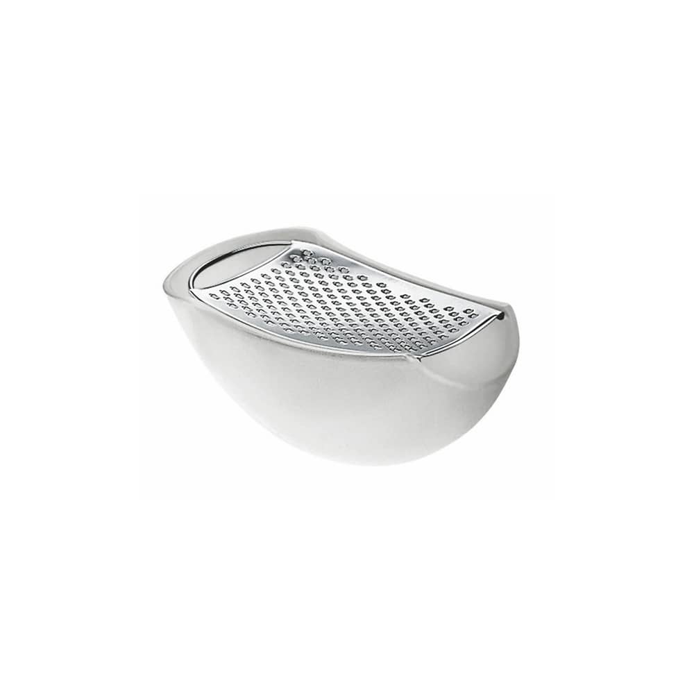 Râpe Parmenide plastique blanc - Alessi - Glace - Acier inoxydable, Résine thermoplastique