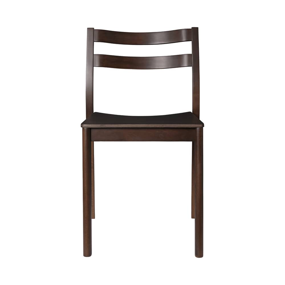 Sedia impilabile Boda legno marrone - Ferm Living - Faggio tinto scuro - Faggio massiccio colorato, Impiallacciatura faggio tinta