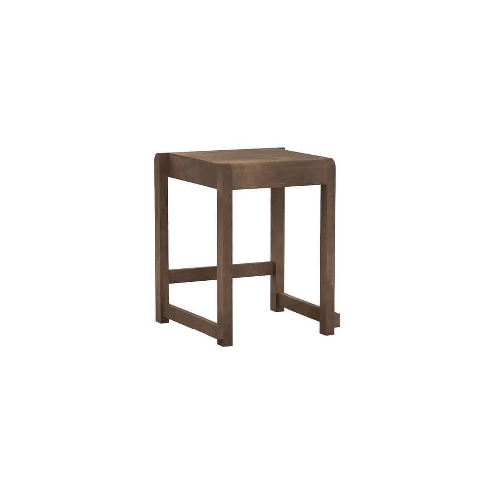 Stool 01 Stool wood brown - Frama  - Dark brown - Birch plywood, Solid birch