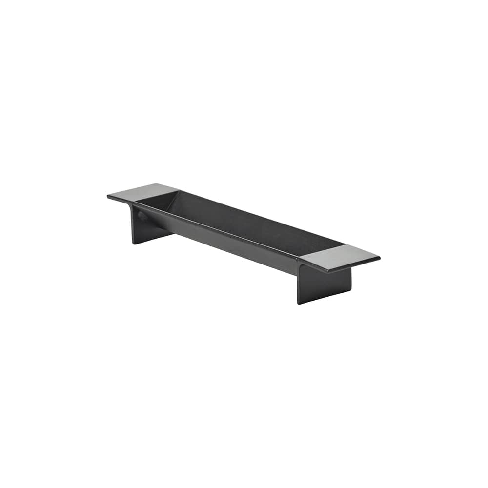 Tablett L-Tray Small metall schwarz / Früchtekorb - L 39 cm - Serax - Schwarz - Stahl