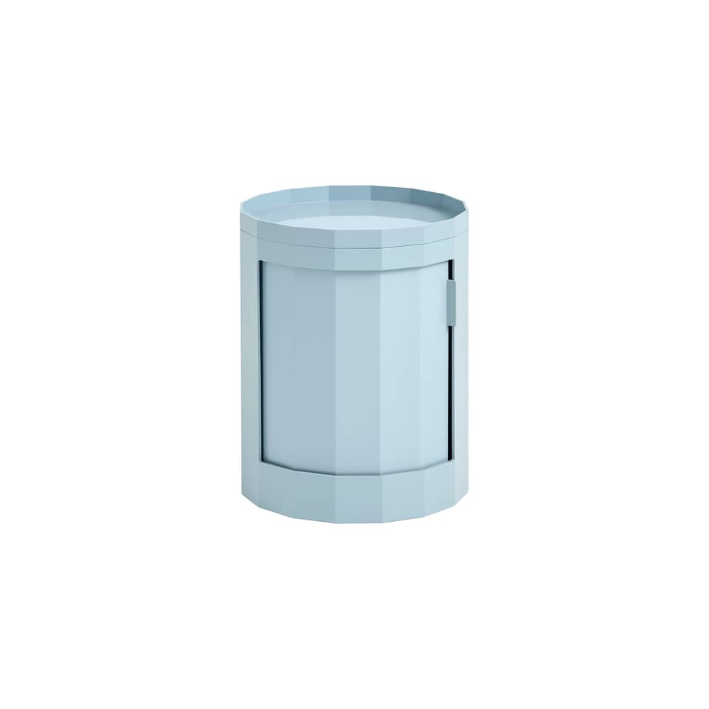 Ablage Facet Low plastikmaterial blau / H 48 cm - 1 Tür - Hay - Misty Blau - Recyceltes ABS