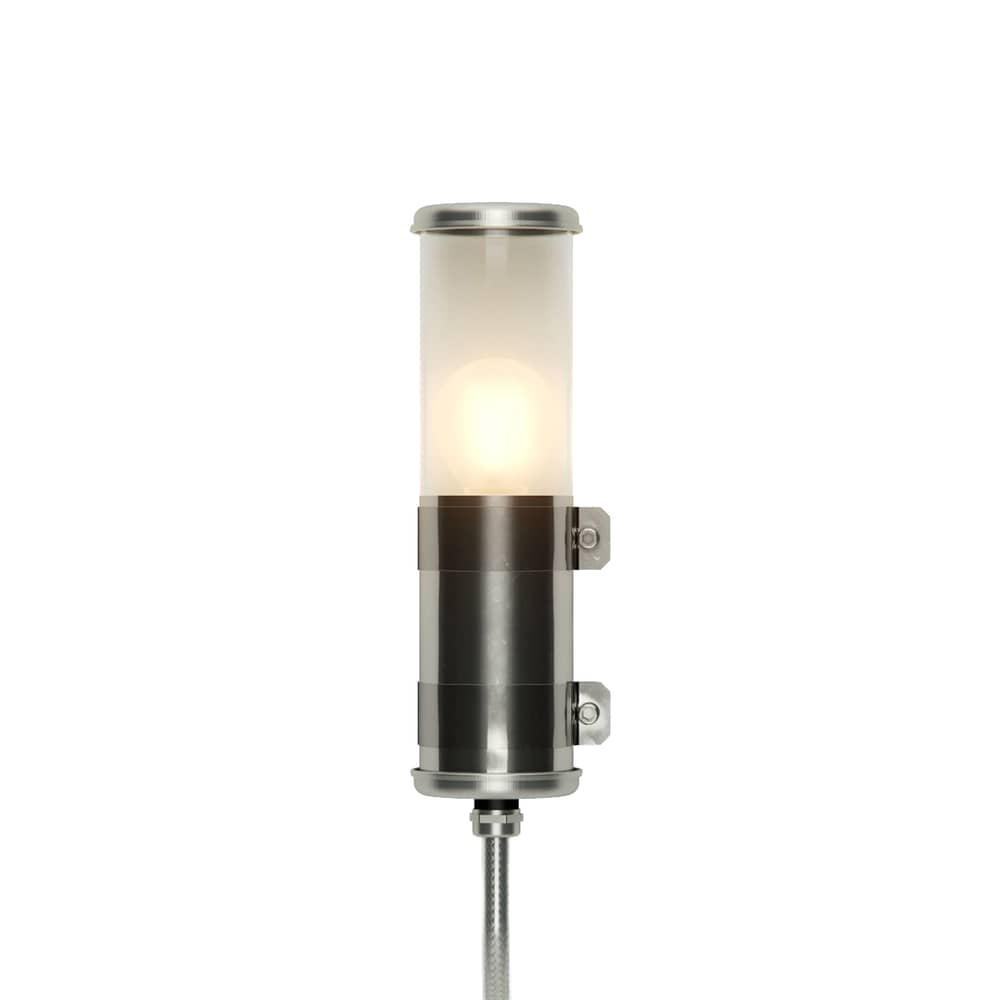 Applique d\'extérieur Bendz  / H 30cm - Transparent - SAMMODE STUDIO - Acier - Acier inoxydable, Polycarbonate