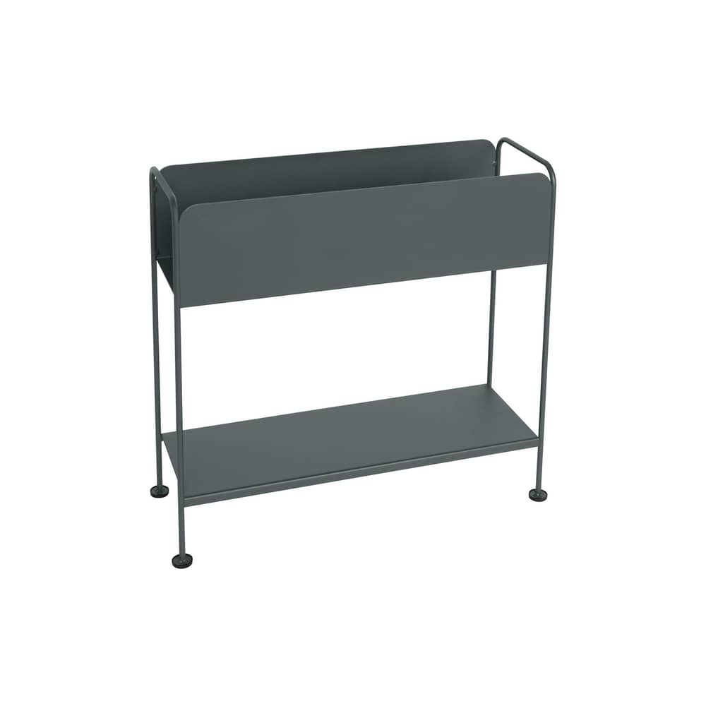 Cache-pot Picolino métal gris / Rangement / L 66 x H 63 cm - Fermob - Gris orage - Acier