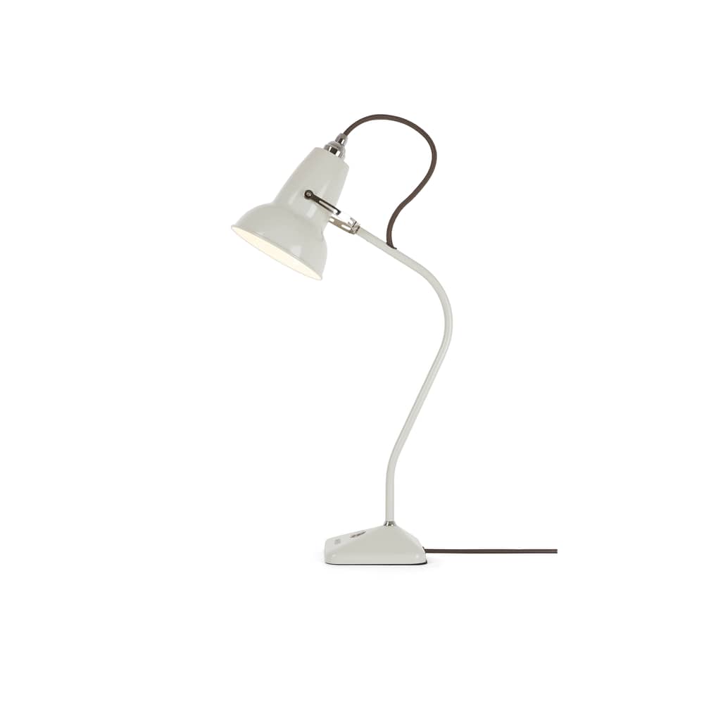 Lampada da tavolo Original 1227 Mini / Braccio fisso - H 52 cm - Anglepoise - Bianco lino - Acciaio, Ferro pressofuso