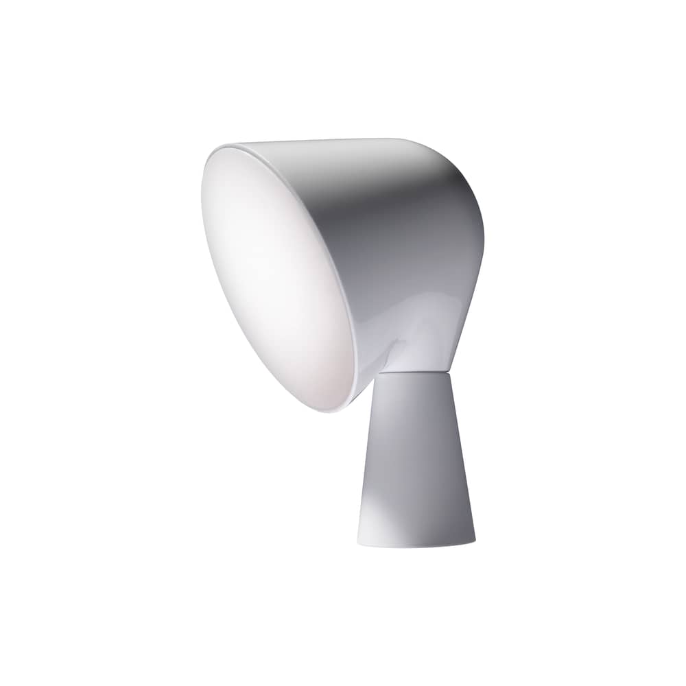 Lampe de table Binic plastique blanc / Ionna Vautrin, 2010 - Foscarini - Blanc brillant - ABS, Polycarbonate