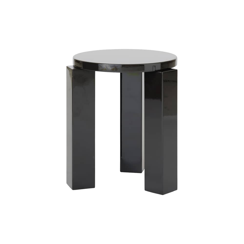 Tabouret Atlas bois noir / Rond - NEW WORKS - Espresso - MDF laqué