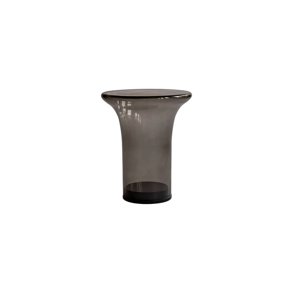 Tavolino d\'appoggio Trumpet Tall vetro marrone / Ø 35 x H 40 cm - 101 COPENHAGEN - Marrone fumé - Vetro soffiato a bocca