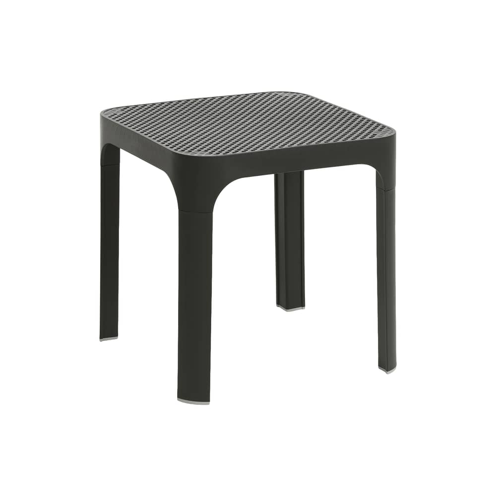 Beistelltisch Net corian schwarz / 40 x 40 x H 40 cm - NARDI - Anthrazit - Glasfaserverstärktes Harz