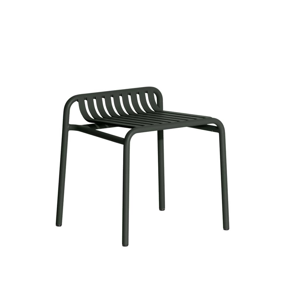 Tabouret Week-End métal vert / Aluminium - Petite Friture - Vert Bouteille - Aluminium thermolaqué époxy