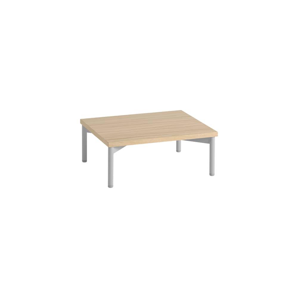 Accessoire / Base sur pieds L 43,5 x P 35 x H 17 cm - Pour module Stacked Medium - Muuto - Chêne - Acier, Aggloméré plaqué chêne