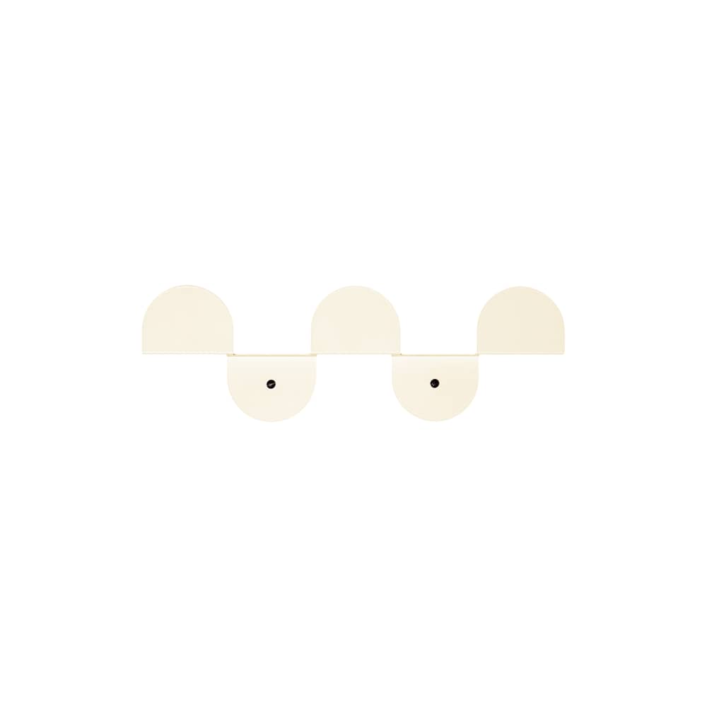 Appendiabiti Vibes metallo bianco / L 37,3 cm - NOBODINOZ - Avorio - Acciaio laccato