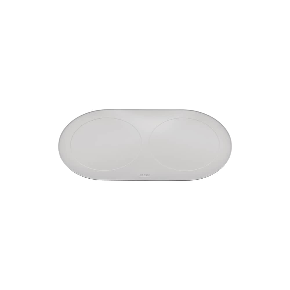 Tappeto  materiale plastico grigio Itsumo silicone / Per ciotole per cani di grandi dimensioni - L 64 cm - Alessi - Tappetini in silicone - Silicone
