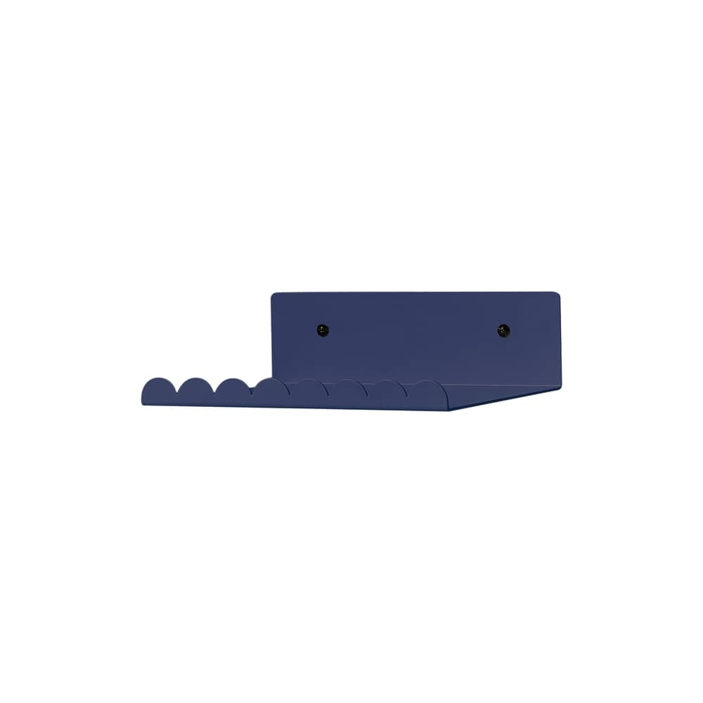 Wandregal Vibes Small metall blau / L 20 cm - NOBODINOZ - Nachtblau - lackierter Stahl