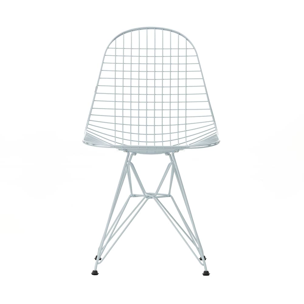 Wire Chair DKR Colours Chair metal blue / By Charles & Ray Eames, 1951 - Vitra - Sky blue - Epoxy lacquered steel