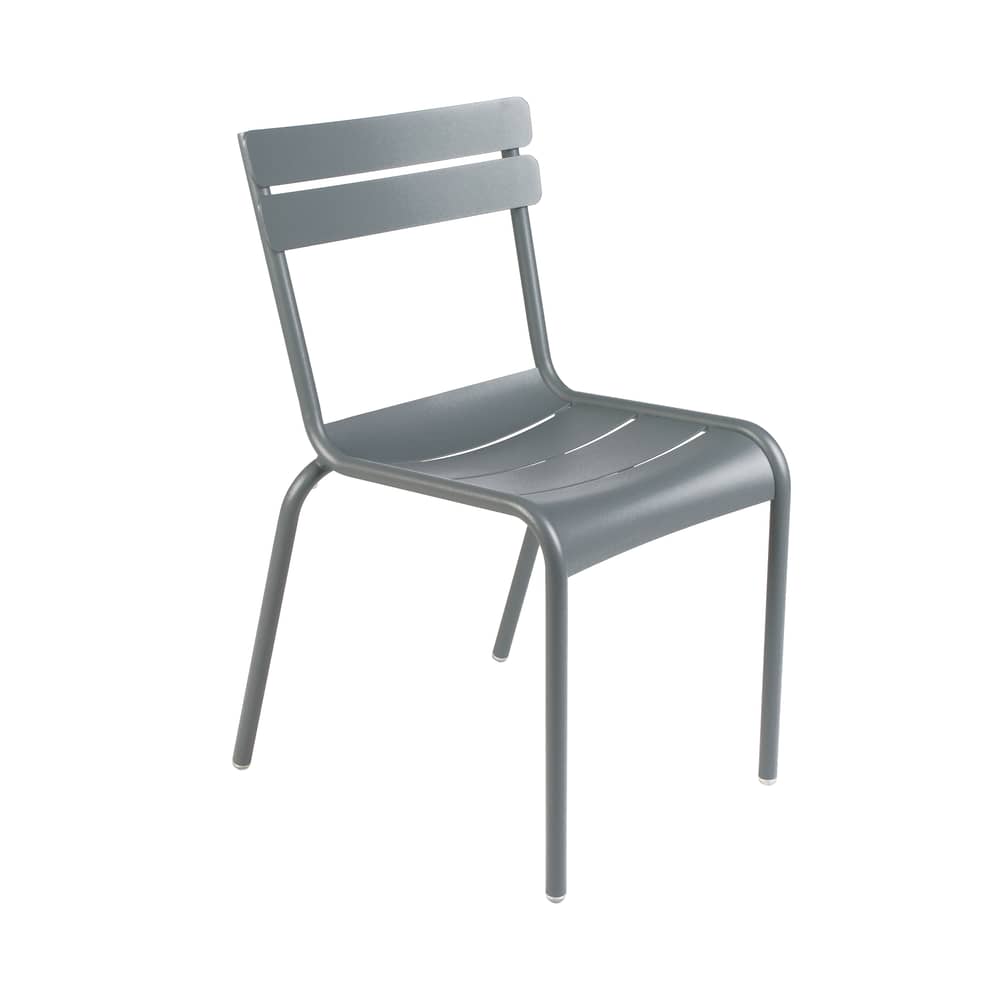 Chaise empilable Luxembourg métal gris - Fermob - Gris orage - Aluminium laqué