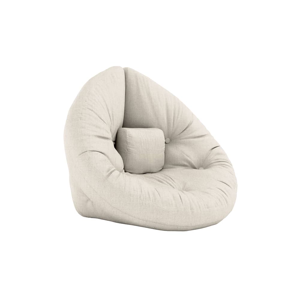Fauteuil convertible enfant Mini Nido / Matelas-futon - KARUP DESIGN - Lin 914 - Coton, Fibres mélangées, Mousse