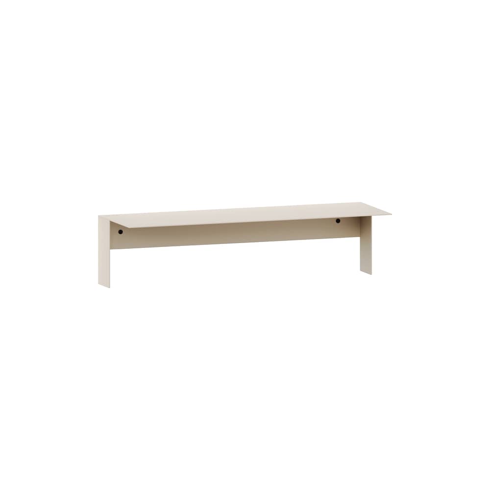 Étagère Pli Floating métal blanc / 60 x 20 cm - TIPTOE - Blanc crème - Acier thermolaqué