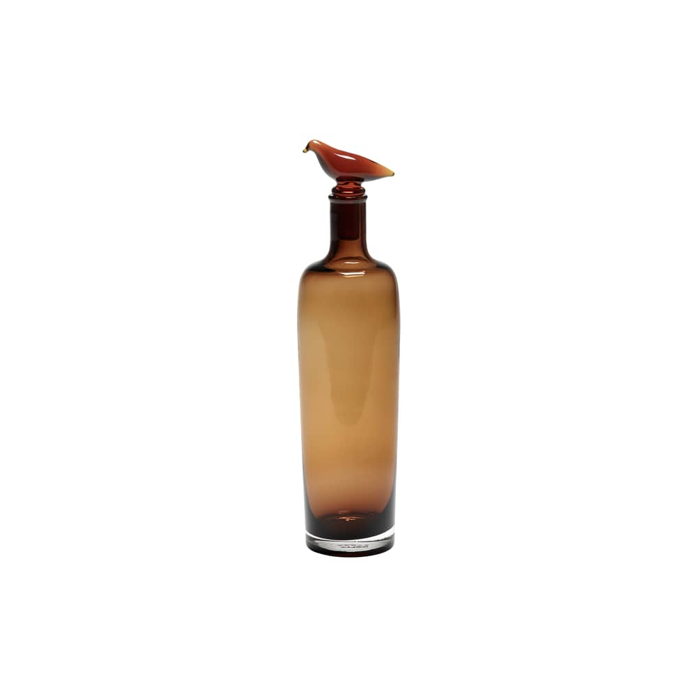 Karaffe Perch glas braun / Ø 9 x H 30,5 cm - Serax - Amber - Glas