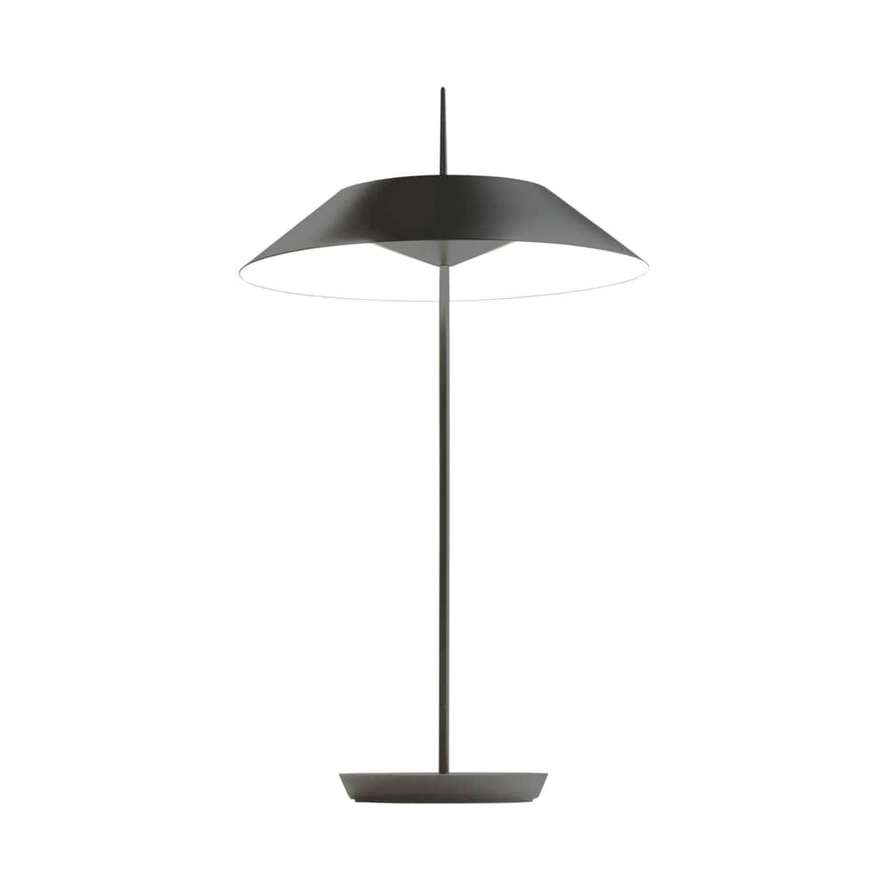 Lampe de table Mayfair LED   LED / H 52 cm - Vibia - Graphite mat -  Zamak, Acier, Méthacrylate