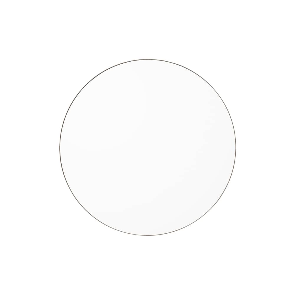 Miroir mural Circum Small   / Ø 70 cm - AYTM - Clair / Cadre Taupe - MDF peint, Verre