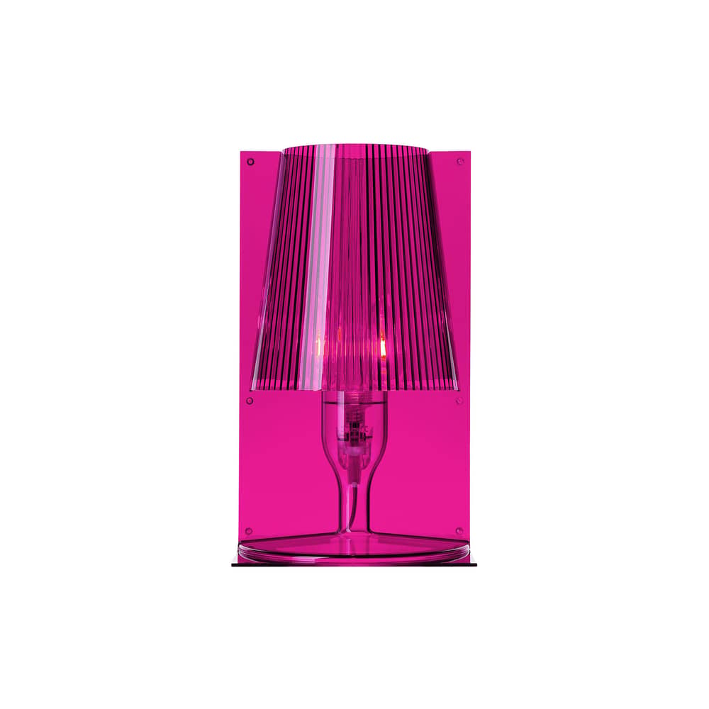 Tischleuchte Take plastikmaterial rosa / Polycarbonat 2.0 - Ferruccio Laviani, 2003 - Kartell - Pink - Polycarbonat 2.0