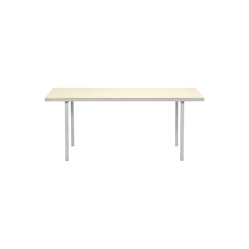 rechteckiger Tisch Alu table metall beige / 180 x 85 cm - (indoor/outdoor) - valerie objects - Elfenbein - Aluminium