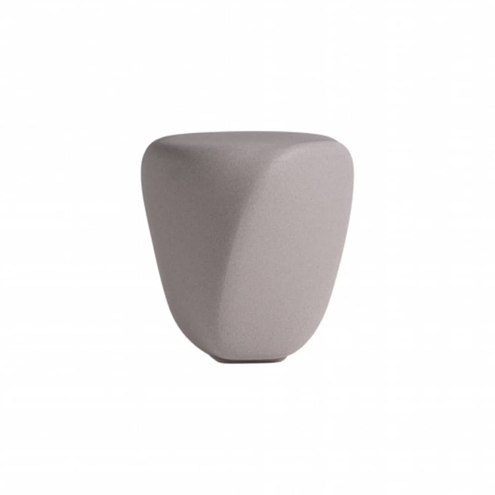 Table d\'appoint Reborn / 40 x 42 x H 45 cm - 100% recyclé - Slide - Blanc brume - Écothylène recyclé