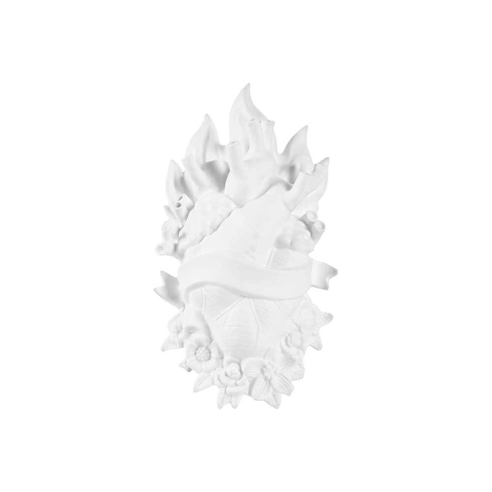 Holy Love in Bloom Vase ceramic white / H 34 cm - Stickers INCLUDED - Seletti - White - China