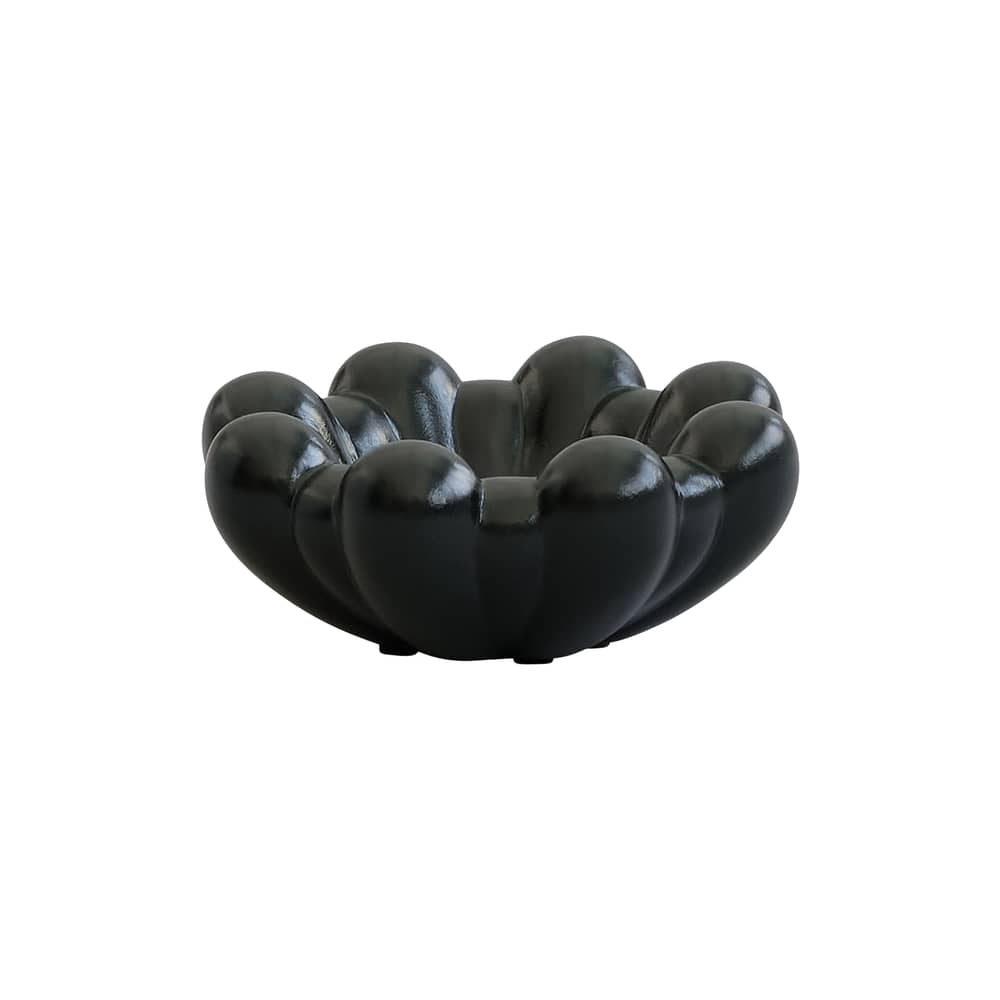 Coupe Bloom Mini céramique vert / Ø 15,5 x H 6 cm - 101 COPENHAGEN - Vert foncé - Béton fibré, Céramique