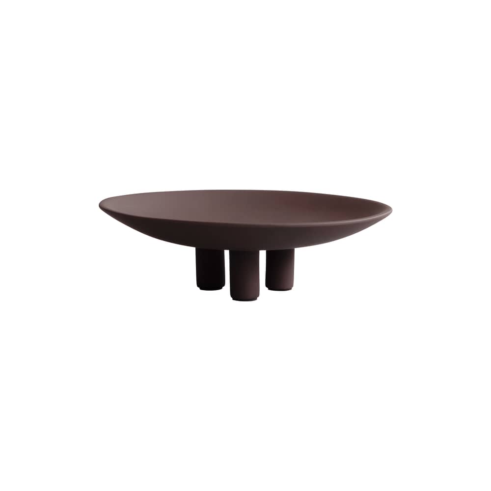Centre de table Duck Mini céramique marron / Ø 30 x H 9,2 cm - 101 COPENHAGEN - Chocolat - Céramique
