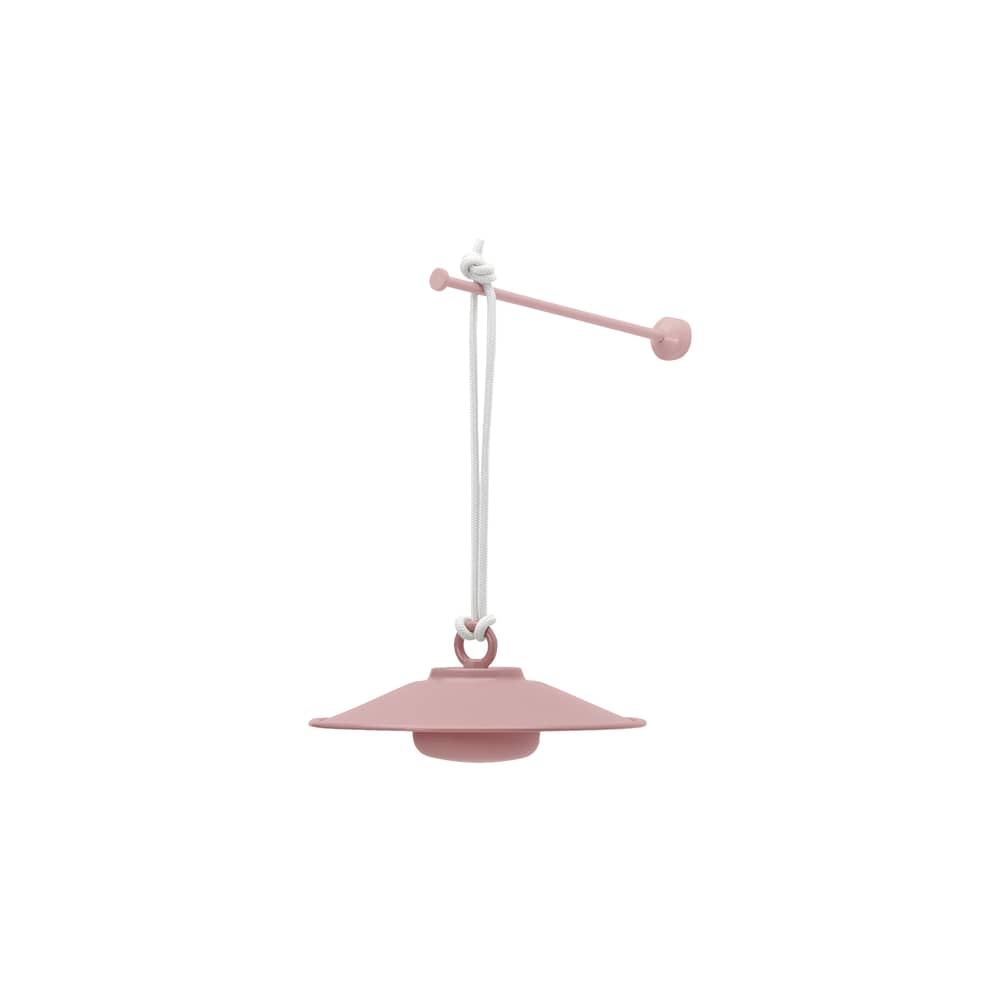 Applique d\'esterno Chap-O metallo rosa / Lampada senza fili - Fatboy - Rosa polverizzato - Metallo rivestito