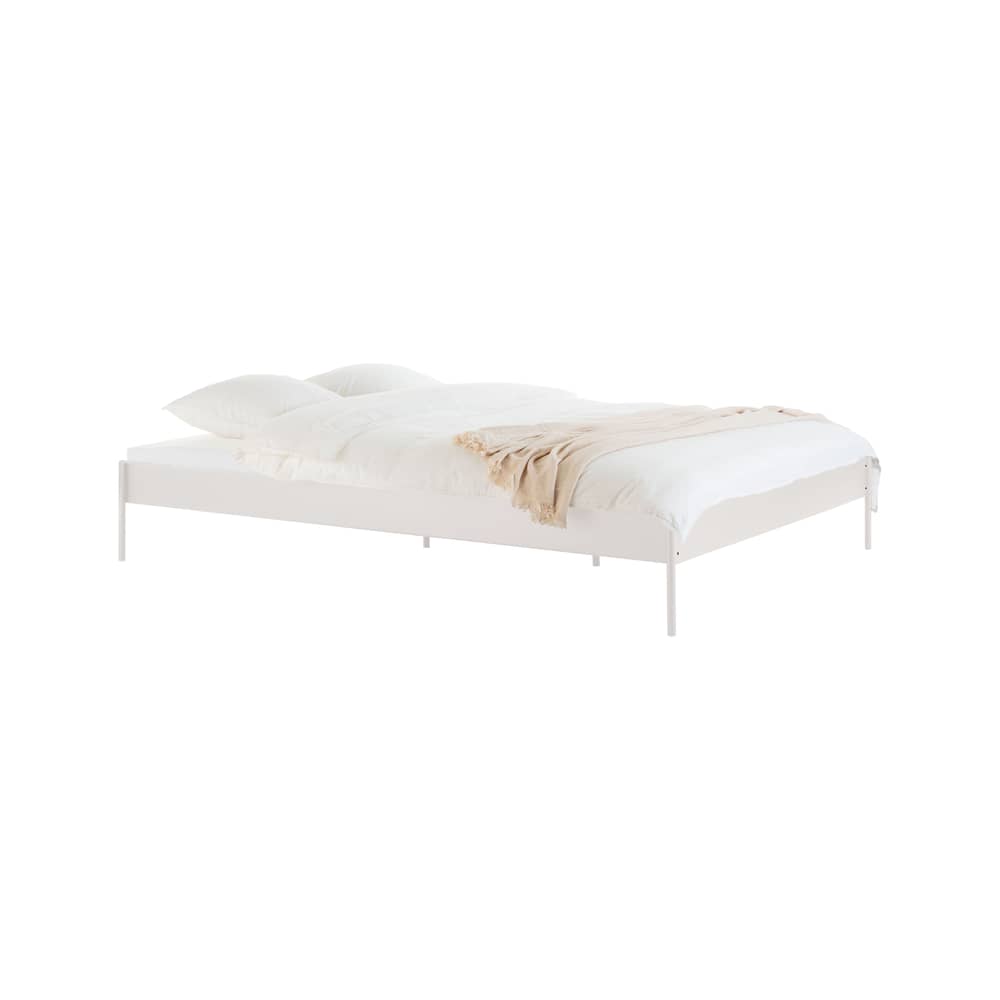 Eton Double bed metal beige / For mattress 140 x 200 cm - Bed base included - NOO.MA - Desert Beige - Steel