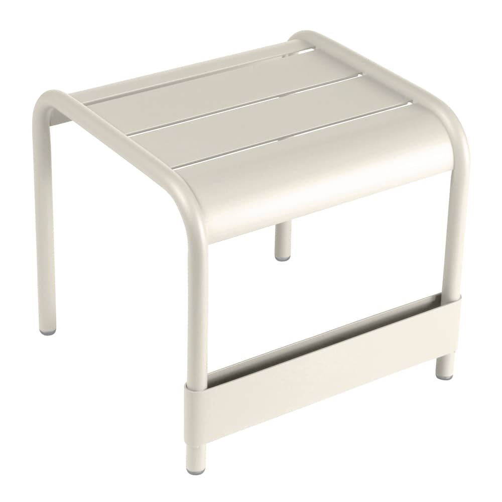 Beistelltisch Luxembourg metall grau / Beistelltisch - L 42 cm - Fermob - Lehmgrau - lackiertes Aluminium