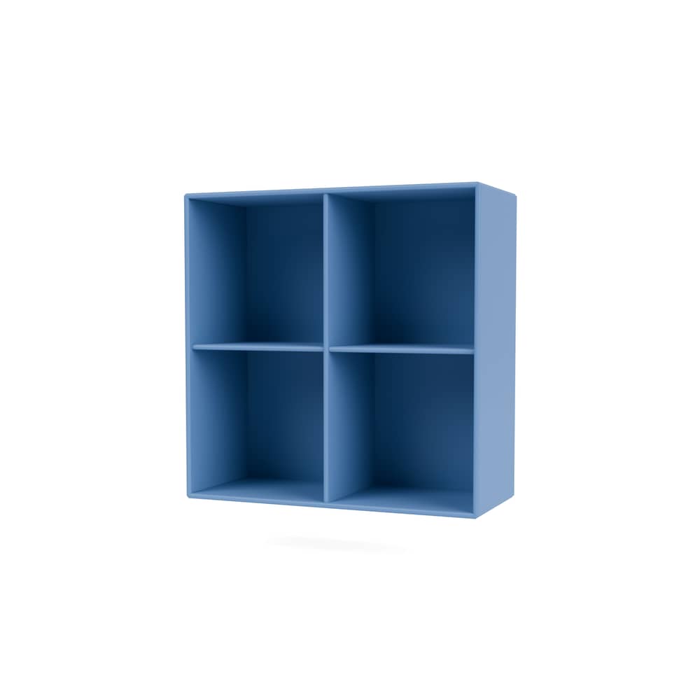 Rangement mural Show bois bleu / L 69,6 x P 30 x H 69,6 cm - MONTANA - Azure 154 - MDF laqué