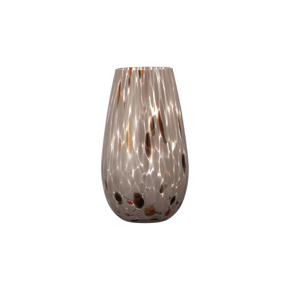 Vaso Artem vetro marrone / Ø 14,5 x H 25 cm - Vetro soffiato a bocca - Bloomingville - H 25 cm / Beige - Vetro soffiato a bocca