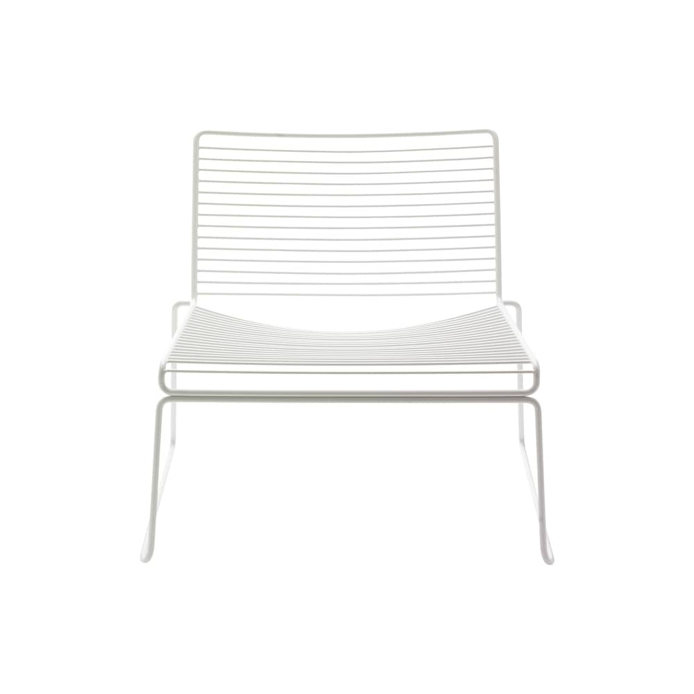 Fauteuil bas Hee métal blanc / Hee Welling, 2005 - Hay - Blanc - Acier laqué