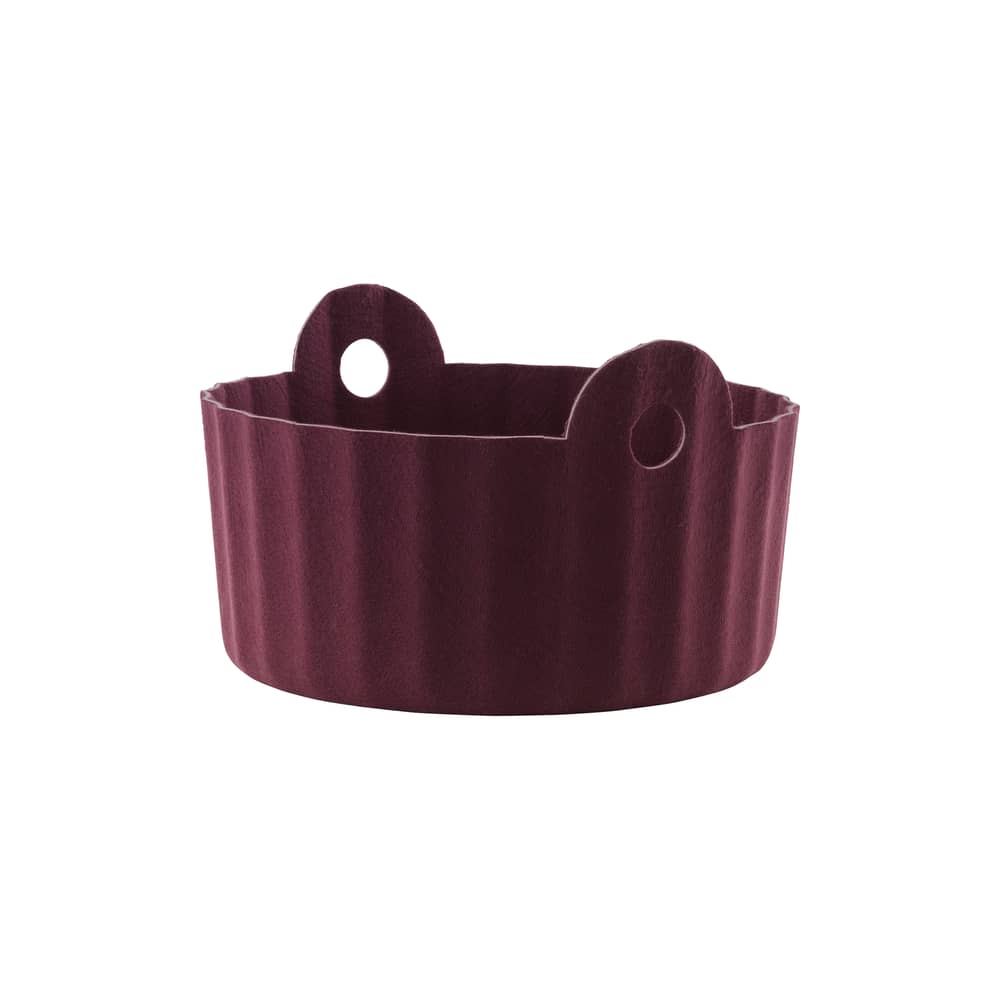 Panier Colu violet / Ø 44 cm - Feutre recyclé - Normann Copenhagen - Bordeaux - Feutre PET recyclé