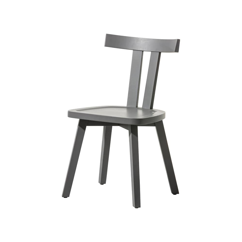Gray 23 Chair wood grey - Gervasoni - Grey - Lacquered oak