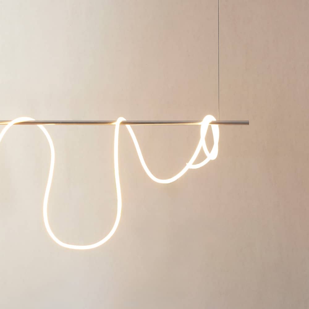 Ghirlanda luminosa Flex Tube LED materiale plastico bianco / 5 metri - Neon LED flessibile - STUDIO ABOUT - Bianco - Silicone