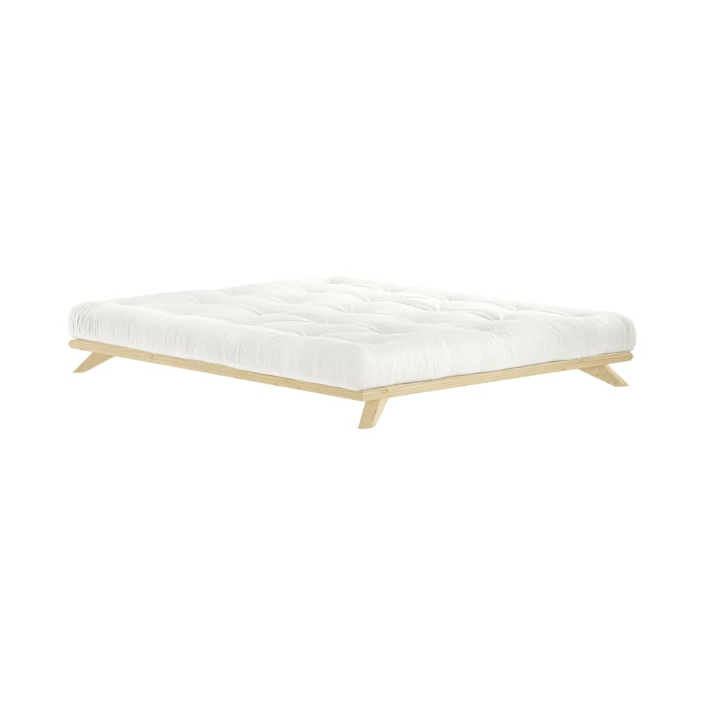 Lit double Senza / Pour matelas 180 x 200 cm - KARUP DESIGN - Pour matelas 180 x 200 cm - Pin massif certifié FSC