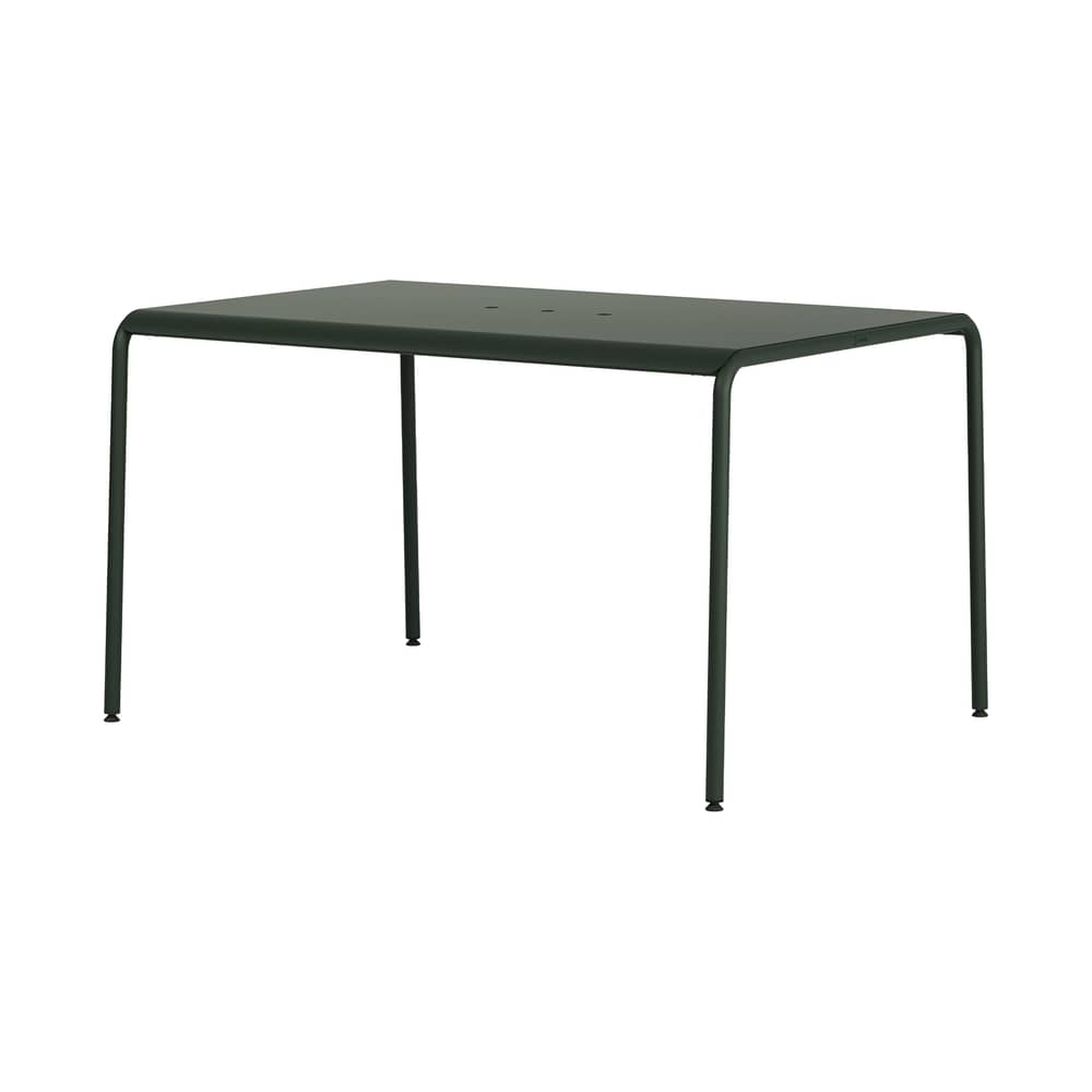 rechteckiger Tisch Panorama metall grün / 130 x 90 cm - 4 bis 6 Personen - TIPTOE - Grün Waldgrün - thermolackierter Stahl