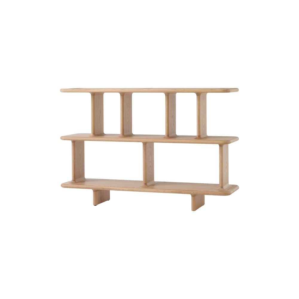 Scaffale Archivo JH44 by Jaime Hayon legno naturale / L 140 x H 92 cm - &tradition - Rovere - MDF rivestito in rovere, Rovere massello