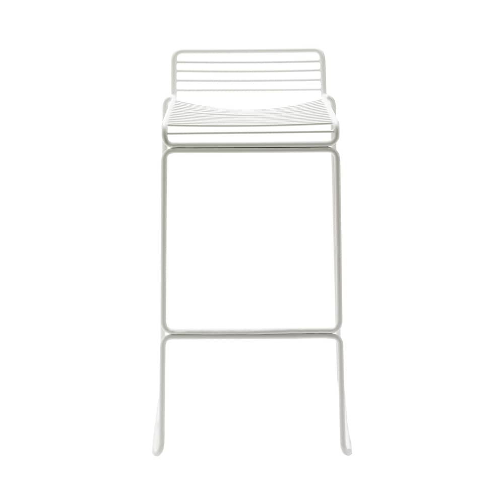 Tabouret de bar Hee métal blanc / H 75 cm - Hay - Blanc - Acier laqué