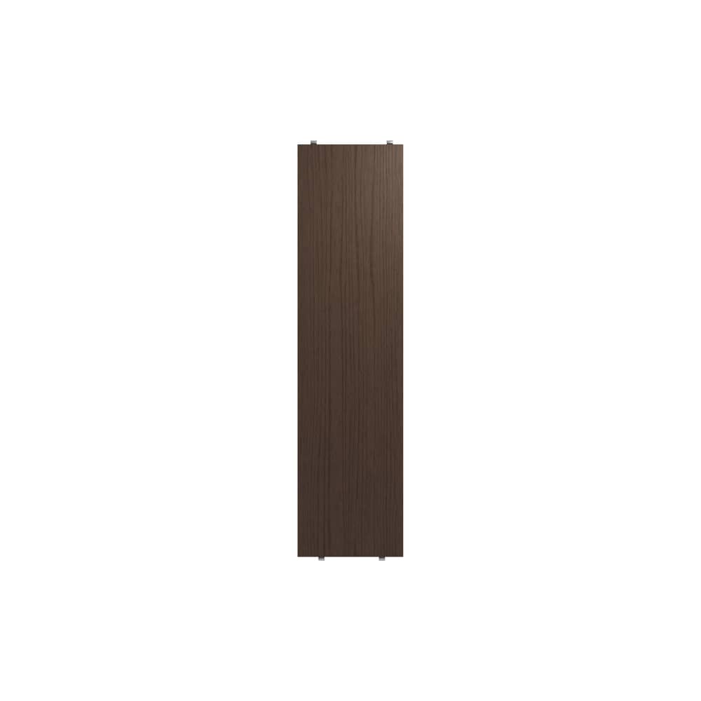 Lot de 3 étagères - L 78 x P 20 cm - String Furniture - Chêne foncé - Aggloméré plaqué chêne