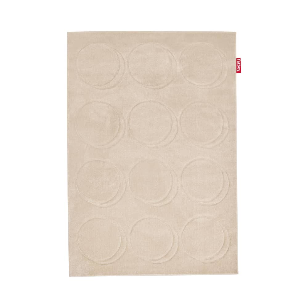 Tappeto Dot tessuto beige / 160 x 230 cm - Fatboy - Creamy Camel - Polipropilene