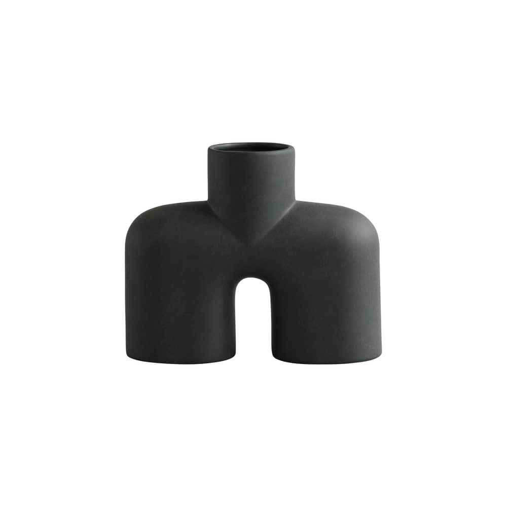 Vase Cobra Uno Medium céramique marron / L 30 x H 25 cm - 101 COPENHAGEN - Café - Céramique
