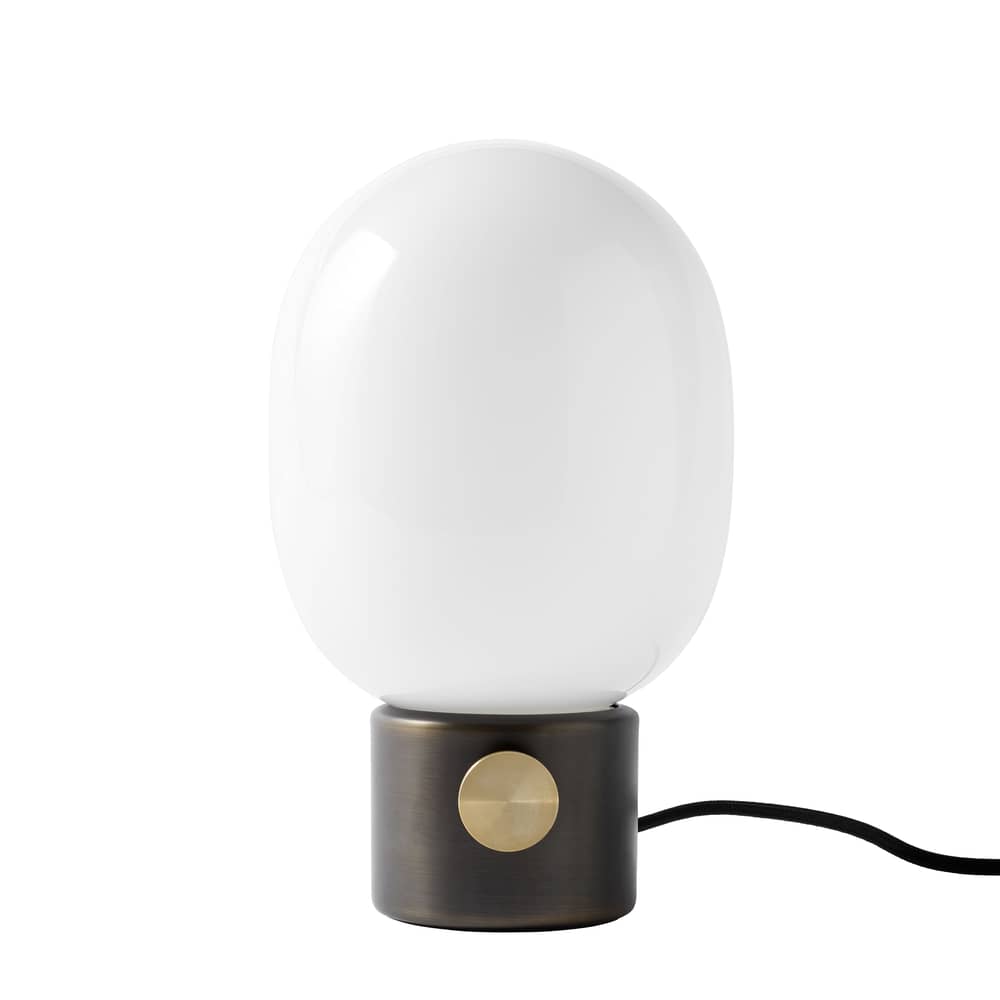 Lampe de table JWDA      /  Ø 19 cm x H 32 cm - Menu - Laiton bruni - Laiton bruni, Verre