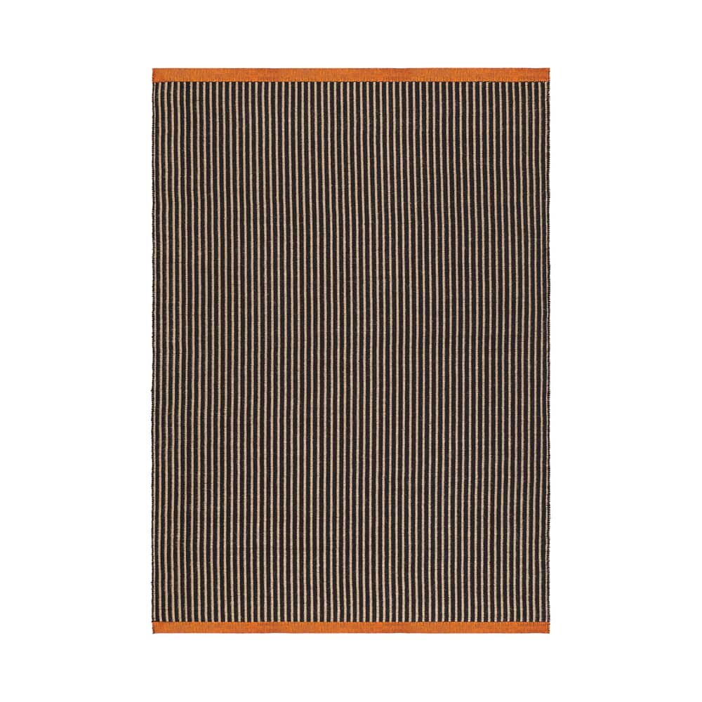 Tapis Line noir / 200 x 300 cm - Tom Dixon - 200 x 300 cm - Mélange de jute naturel