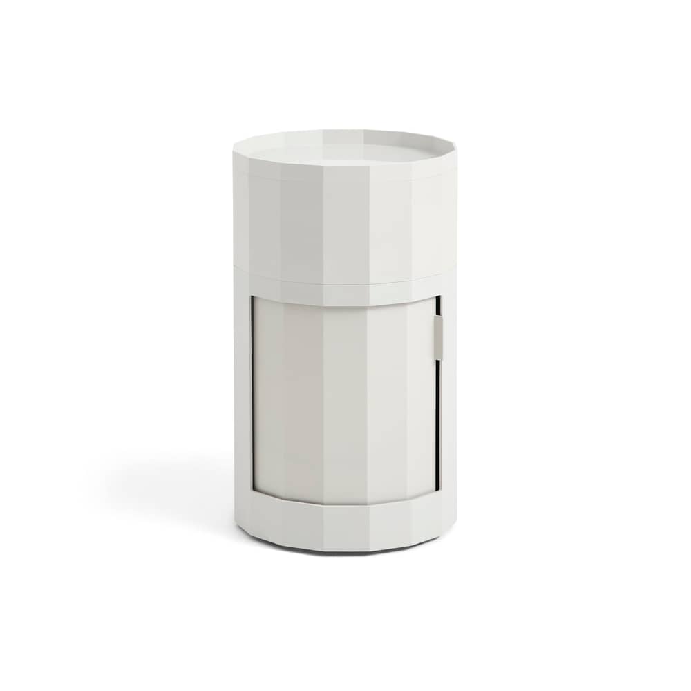 Rangement Facet High / H 66 cm - 1 porte / Avec roulettes - Hay - Gris Misty - ABS recyclé
