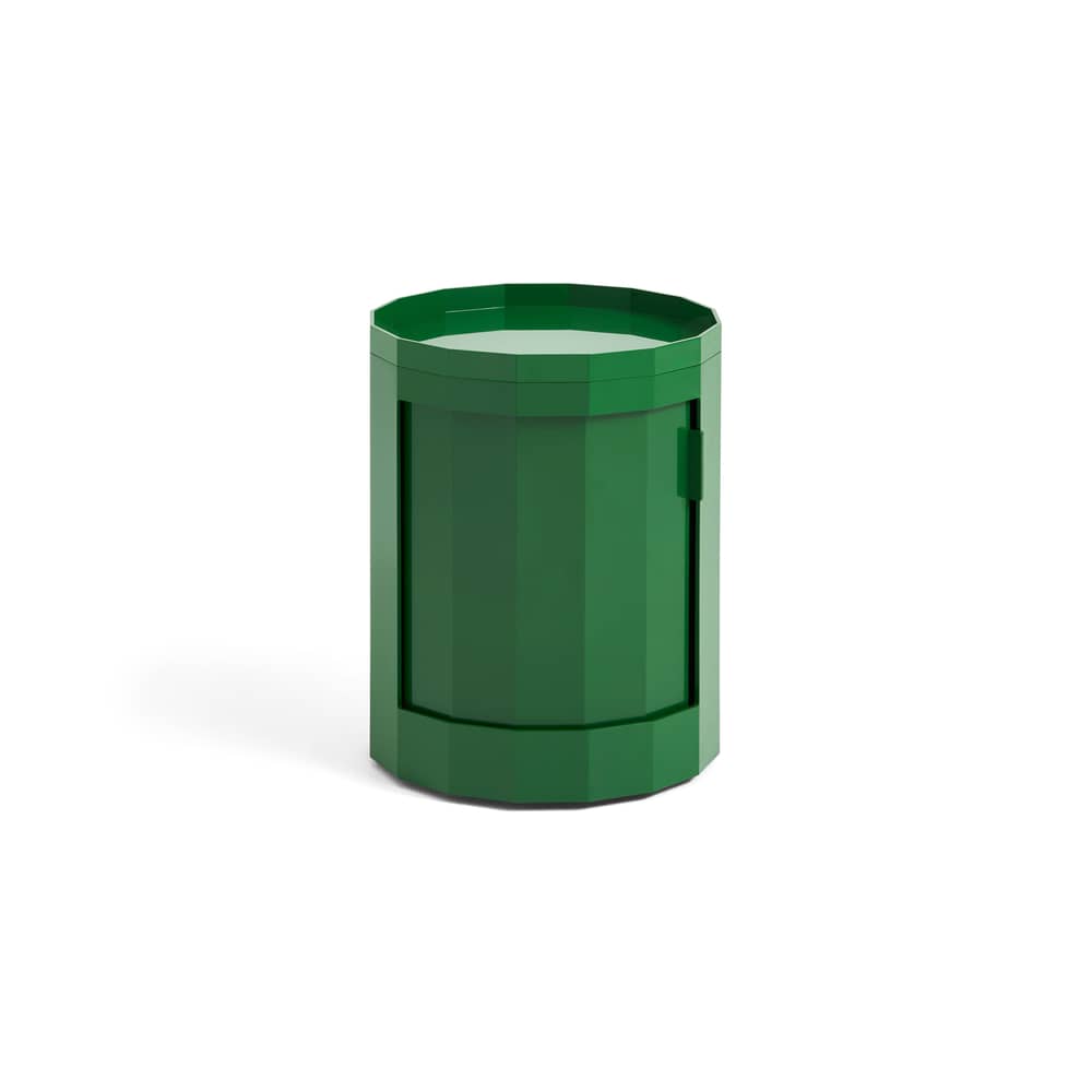 Rangement Facet Low vert / H 49 cm - 1 porte / Avec roulettes - Hay - Vert - ABS recyclé
